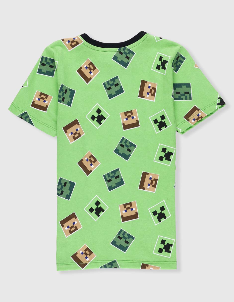 Playera Minecraft manga corta para niño 2