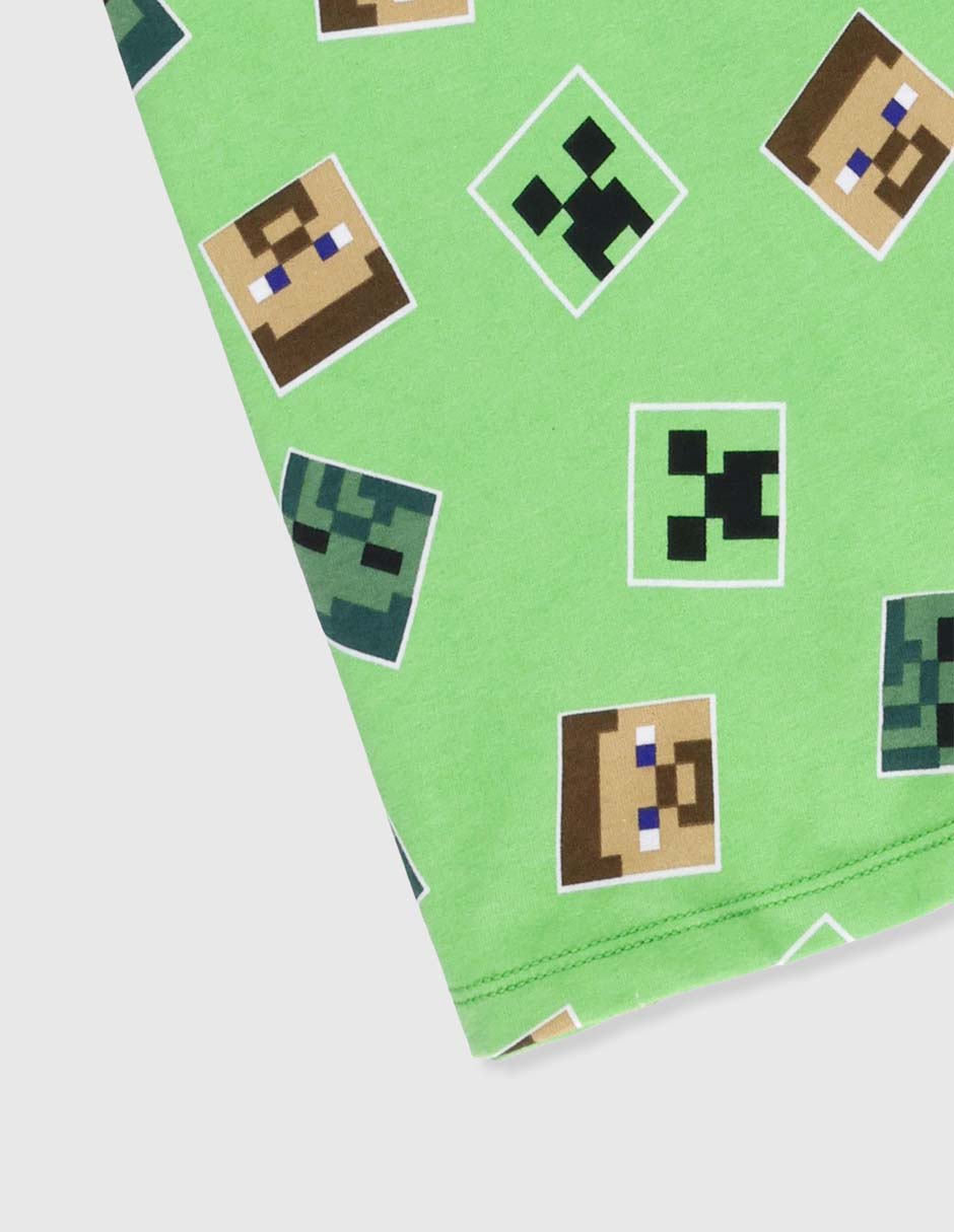 Playera Minecraft manga corta para niño 4