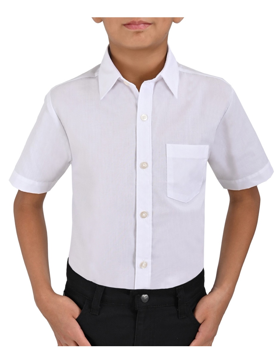 Camisa escolar manga corta para niño Camisa escolar manga corta para niño