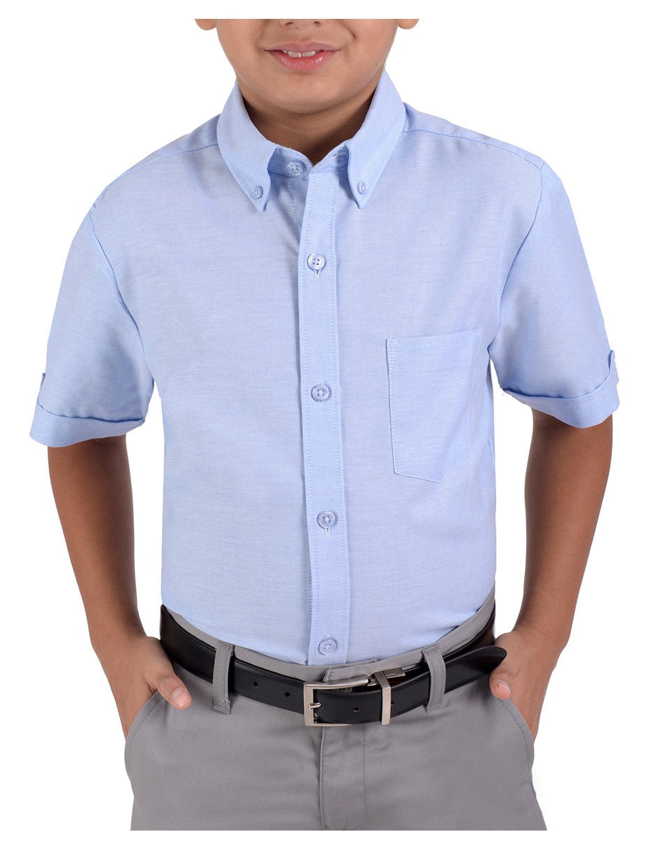 Camisa escolar manga corta para niño Camisa escolar manga corta para niño