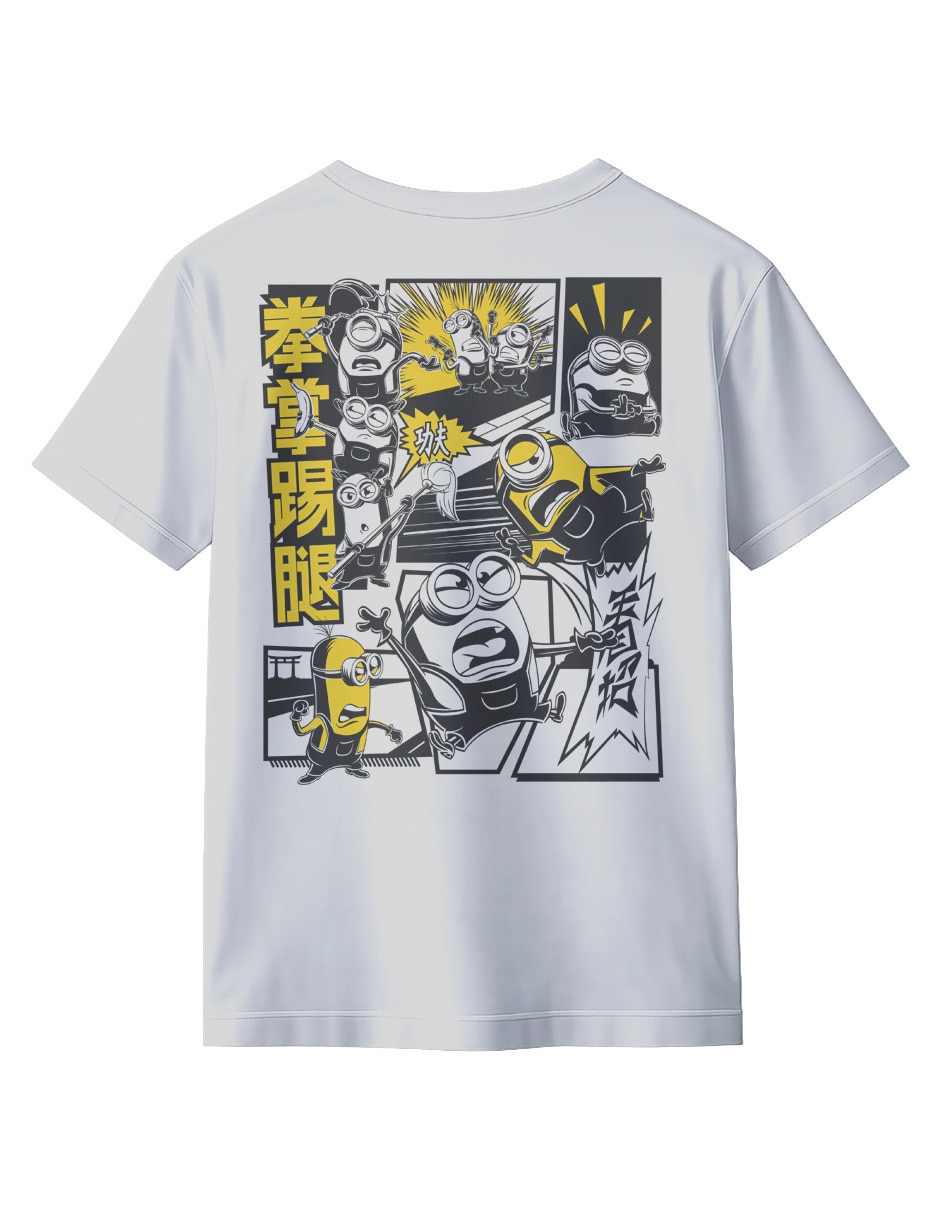 Playera Minions manga corta para niño 2