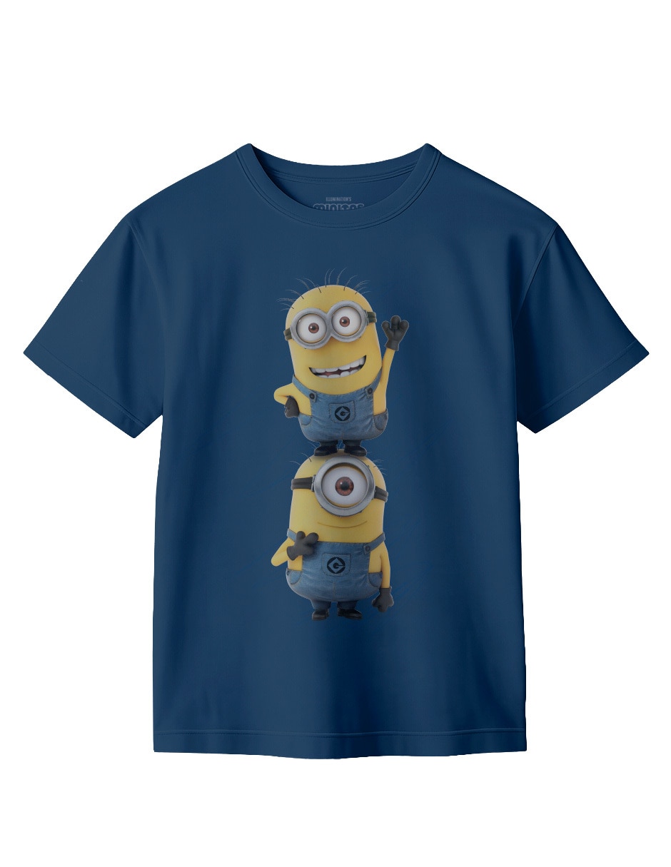 Playera Minions manga corta para niño